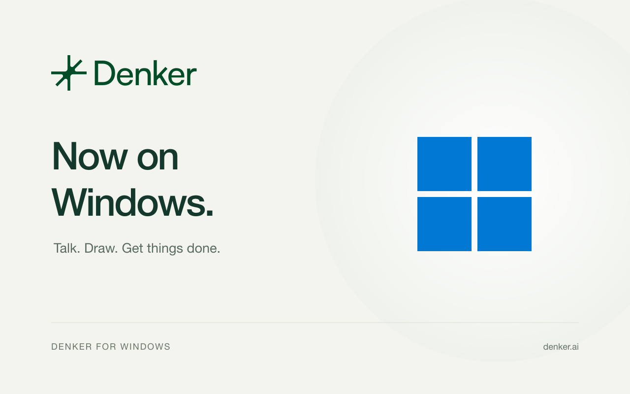 Denker for Windows is here